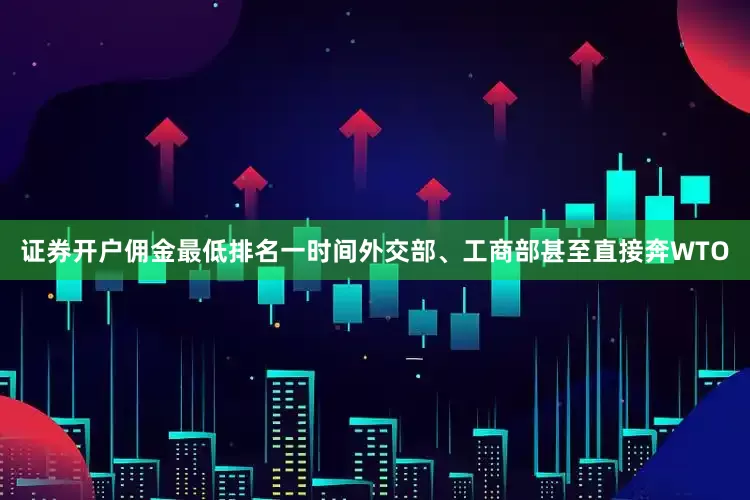 证券开户佣金最低排名一时间外交部、工商部甚至直接奔WTO